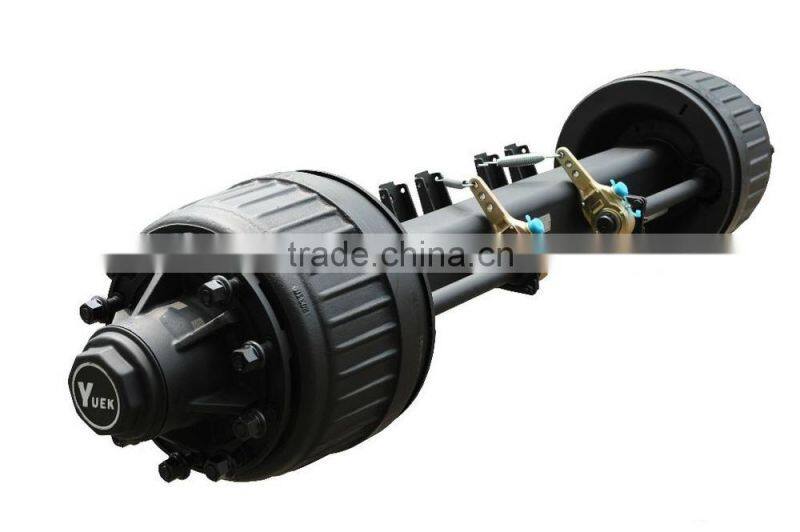 China top sale self steering low loader axles
