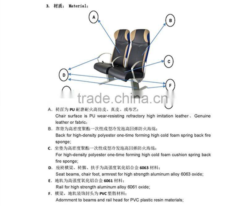 three seats per low marine passenger chair