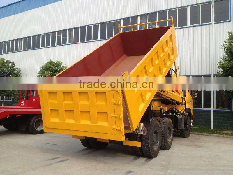 Dongfeng 30t dump truck with crane, tipper truck with crane
