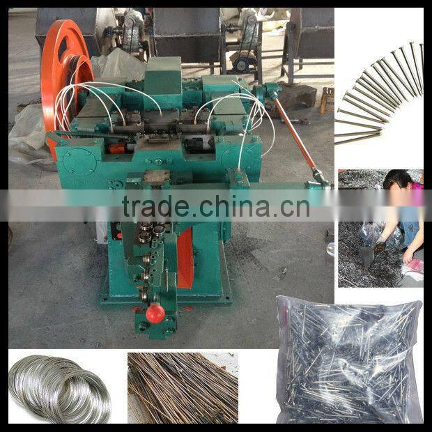 low noise high speed automatic galvanized screw nail making machine