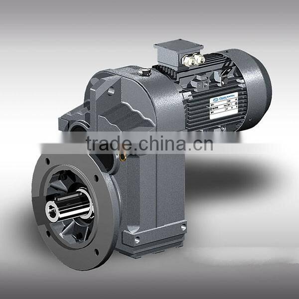 F series solid shaft helical gear reducer parallel shaft transmission box