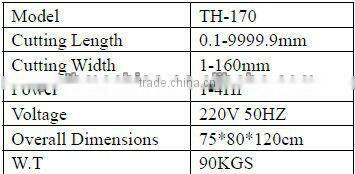 160mm Microcomputer Hot Cold Blade Strap Belt Cutter