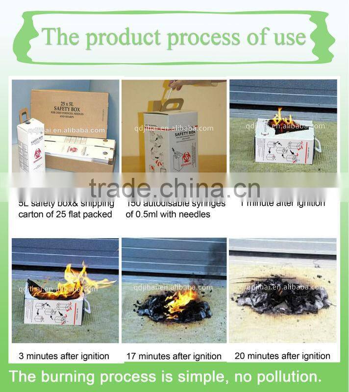 first aid kit in qingdao mini first aid kit box,container for syringe that disconnect needles