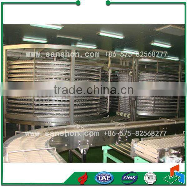 Advanced Sanshon SSF Vegetable, Fruit, Seafood, Prepared Food Spiral Freezing Machine