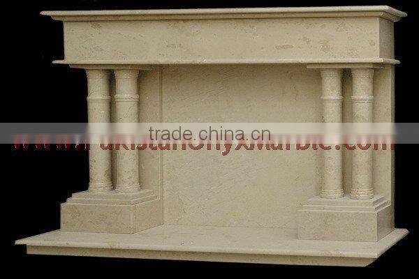 NATURAL COLOR MARBLE FIRE PLACES