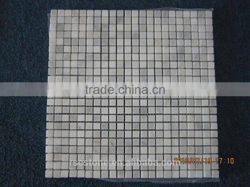 High quality carrara white marble mosaic tile 30x30