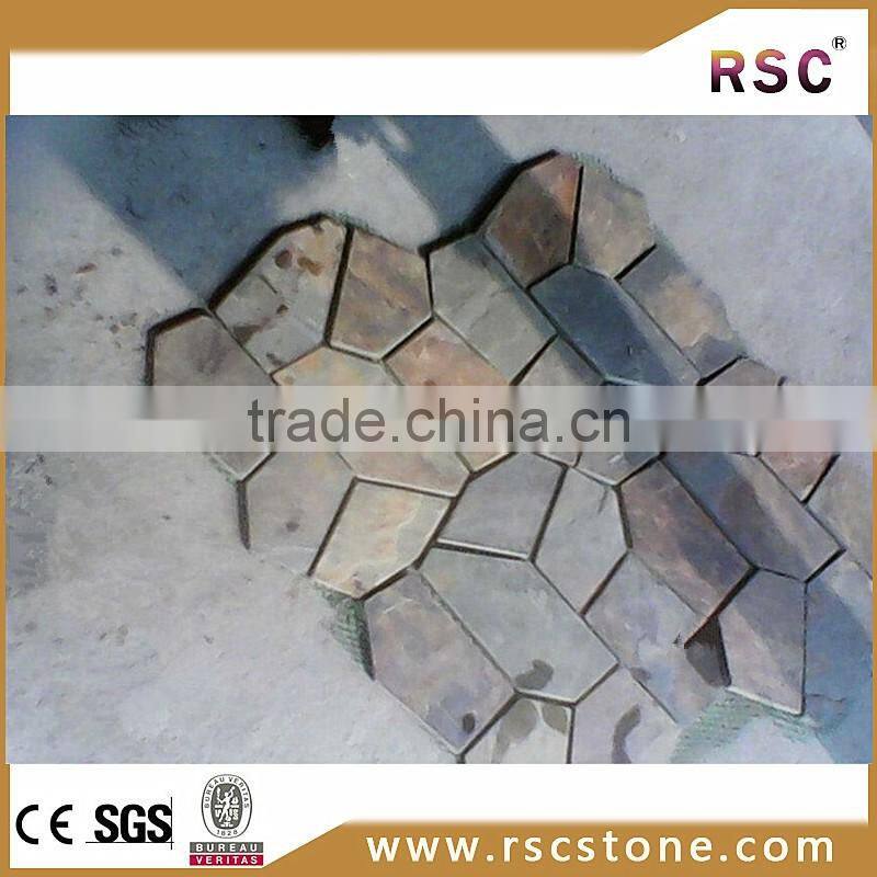 Yellow roof slate , slate slabs for sale