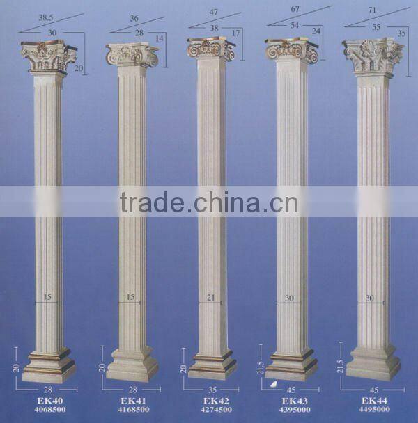 Hand Carved Natural Granite Column