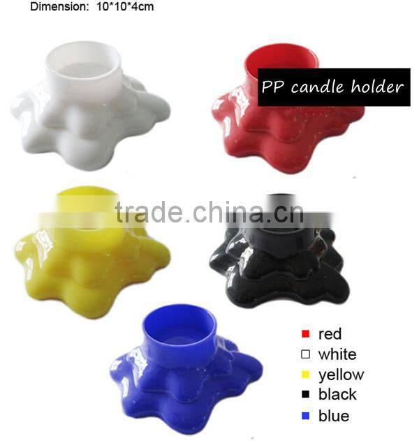 Party used PP candle holder,candle container various color