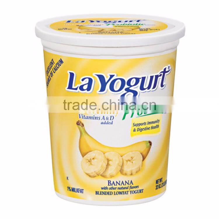 Wholesale Disposable Plastic Pp Yogurt Cup with Lid, 32oz Plastic Containers Packaging Suppliers