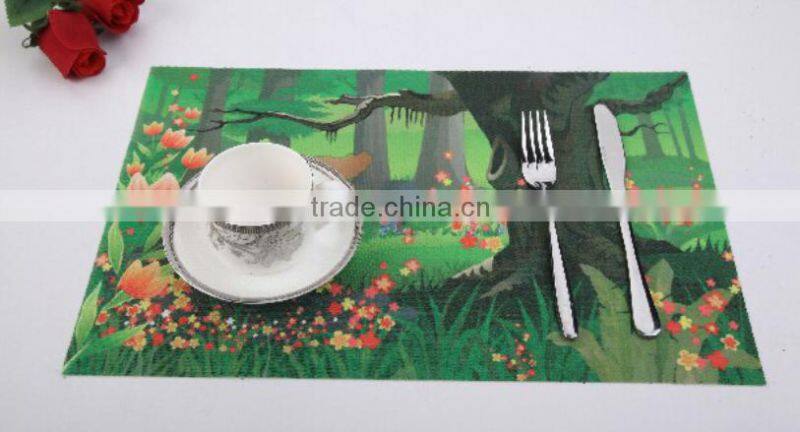 Store More Printing Forest Dining Rectangle Dinnerware Textilene Place Mat