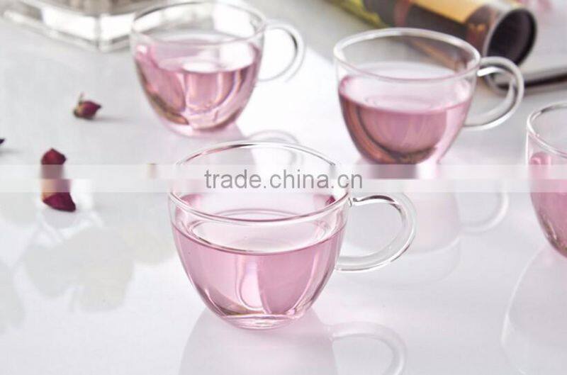 Haonai wholesale clear glass tea set