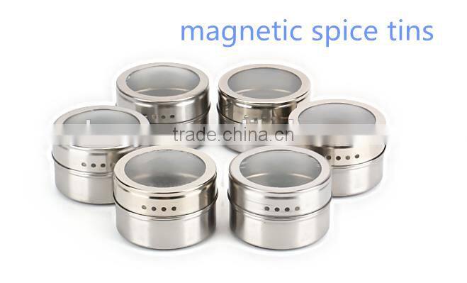 Metal Magnetic Multi-Purpose Condiment Storage Tins