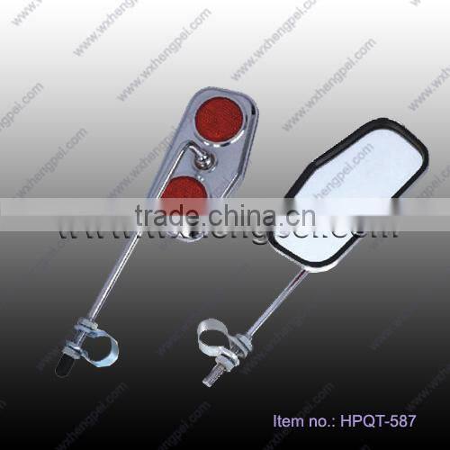metal bike mirror/ bicycle mirror with reflector