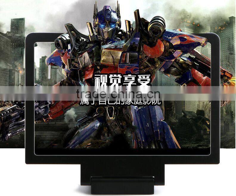 2015 New Arrival 3D Enlarged Screen Magnifier For Mobile Phones Fasion Design Stand For Mobile Phone Screen 4.7 Comes to Be 8.2