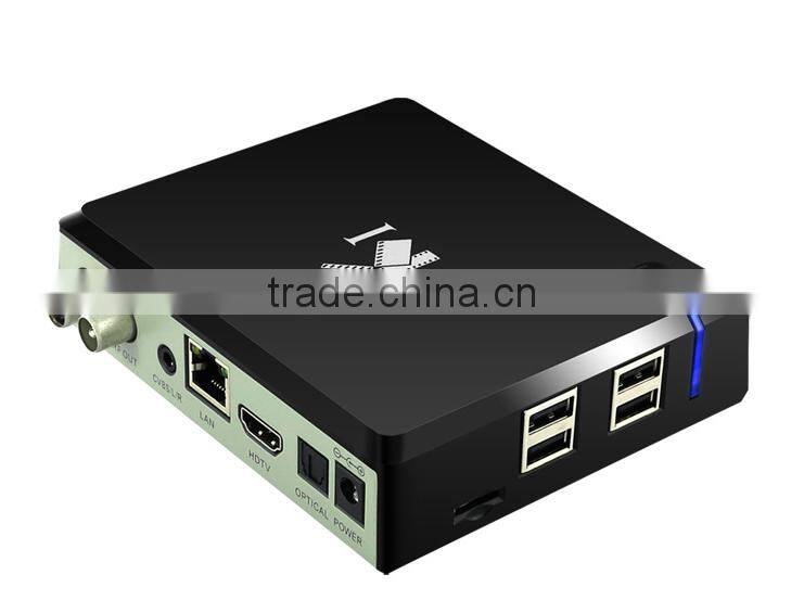 Best-selling K1 Android DVB-T2 Set Top Box AML 805 Android 4.4 Smart TV box K1 Hybrid Android TV Box Shenzhen factory
