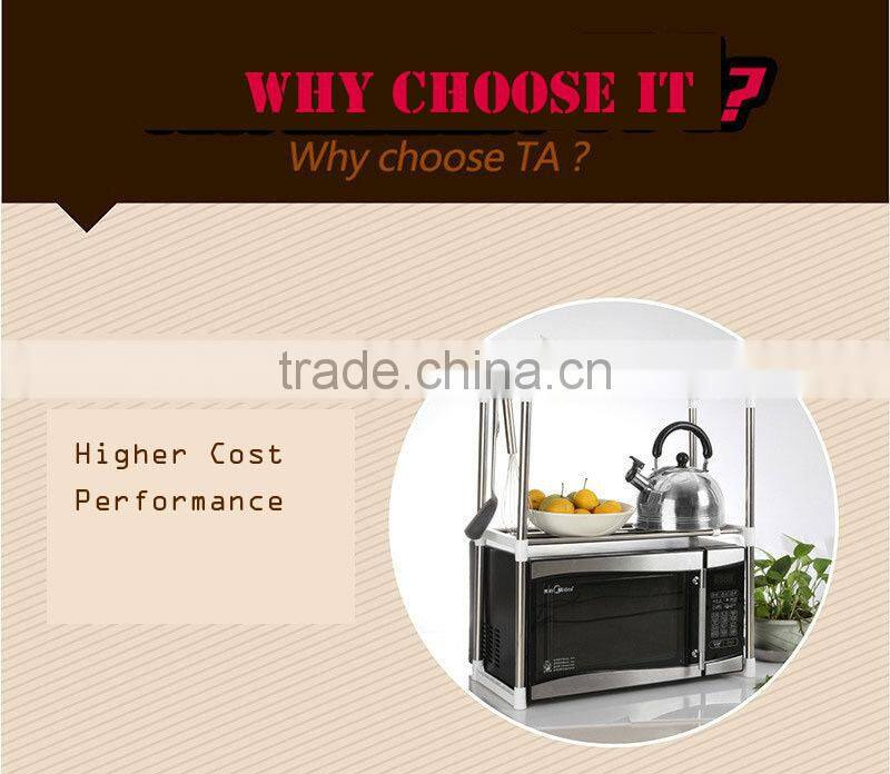 New Multifunction Stainless Steel Tool Kitchen 2 layers Microwave Oven Organizer Holder Storage Shelf Rack