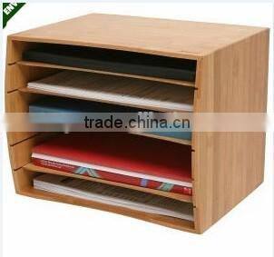 2016 Office School Modern Bamboo Desk Organizer