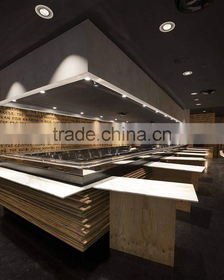 Design new stylish custom sized solid surface top design hotel buffet