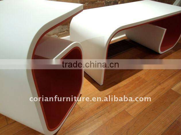 Designed made outdoor and indoor corian garden bench