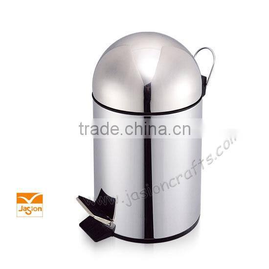 home use round shape metal waste bins price