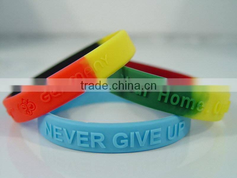 custom skiing silicone wristband
