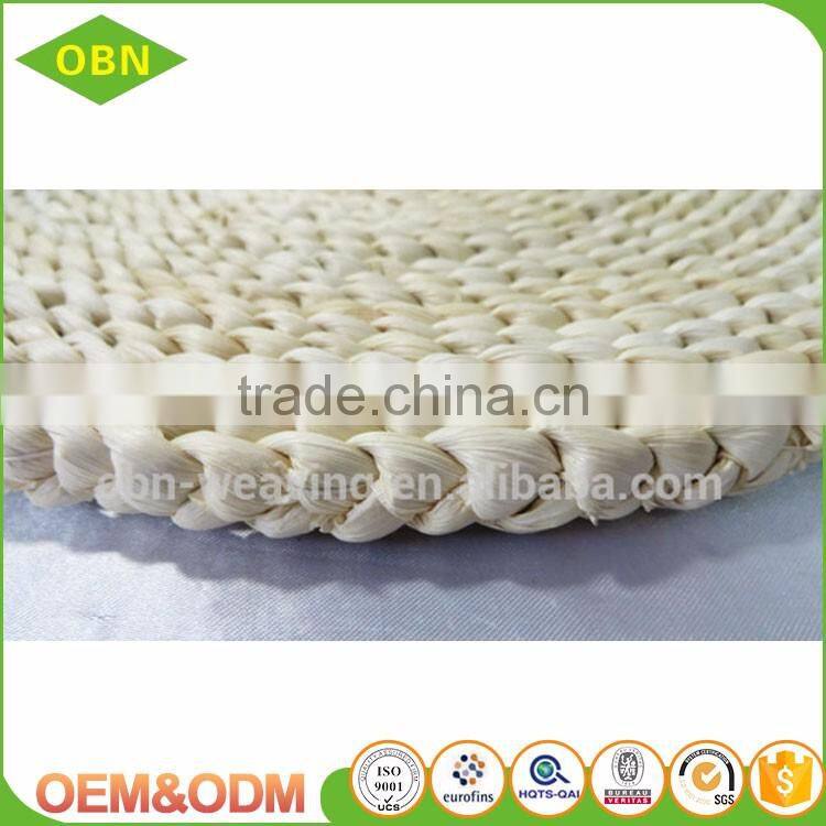 Maize woven round straw placemats