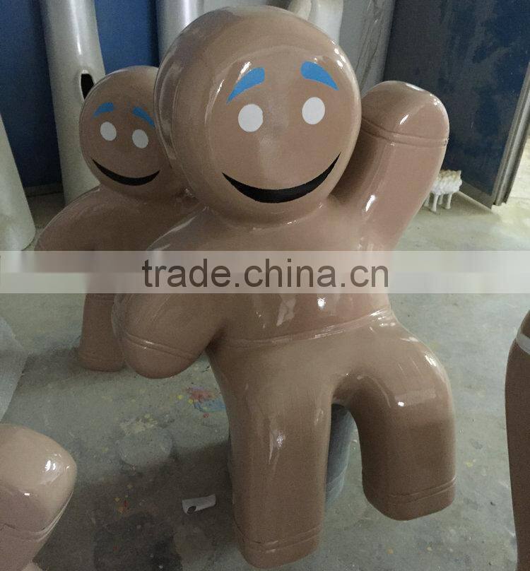 Fiberglass cookie man sculpture