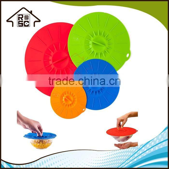 NBRSC Reusable Suction Seal Covers Silicone Bowl Lid