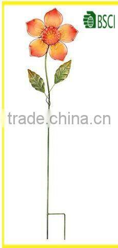 Regal Art &Gift Metal Flower Stakes 3 Colors Garden Stakes Decorative Garden Stakes