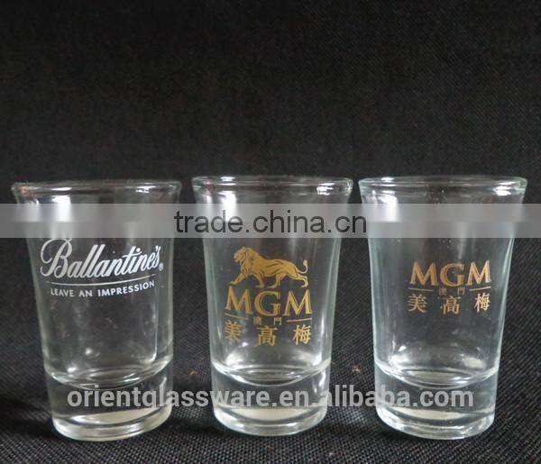 High quality 50ml round shape shot glass cup