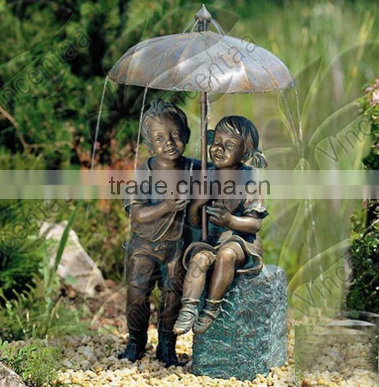 New Design Popular High Quality Outdoor Boy and Girl Fountain (Custimized Service)