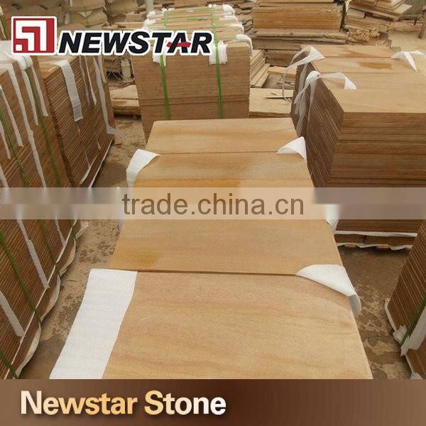 Light yellow wooden vein sandstone china Wood Sandstone