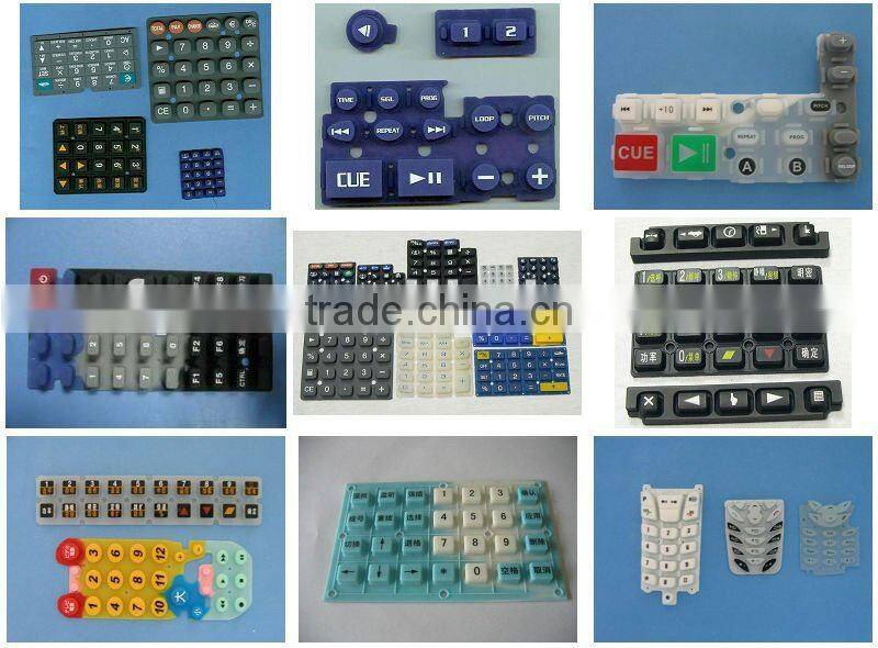 silicone rubber keypad for remote control