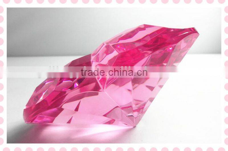 2014 NEW heart shade diamond acrylic wedding table decoration