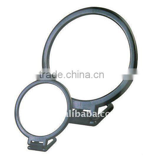 2011 rectangle double and sliver plastic Cosmetic Mirror