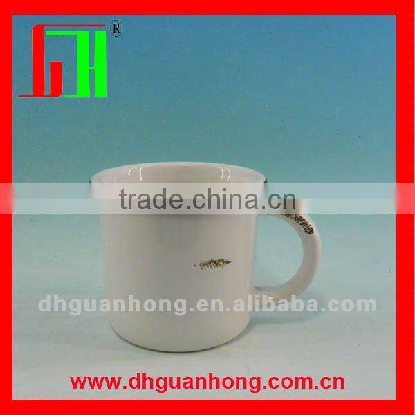 11oz Enamel white color Mugs Cup,Porcelain Tea Cup