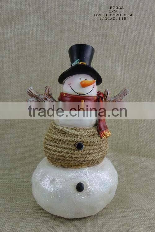 New design resin Christmas snowman ornament wholesale