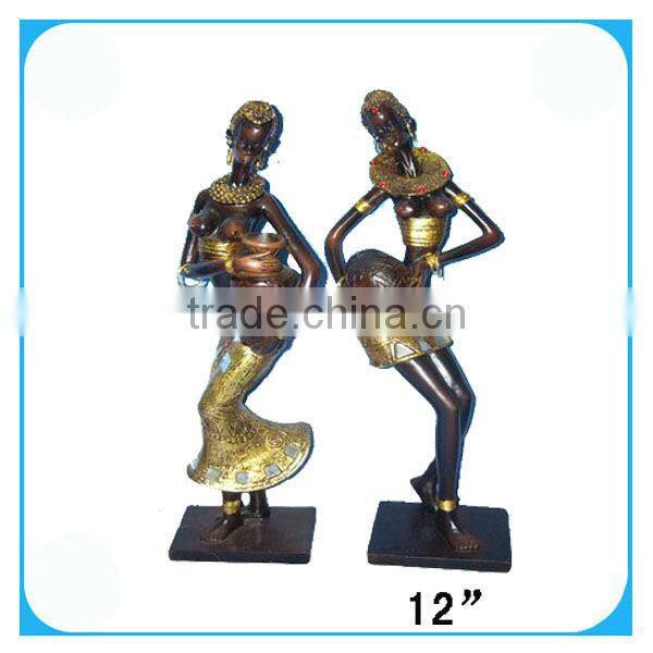 Black woman candle holders for home decoration
