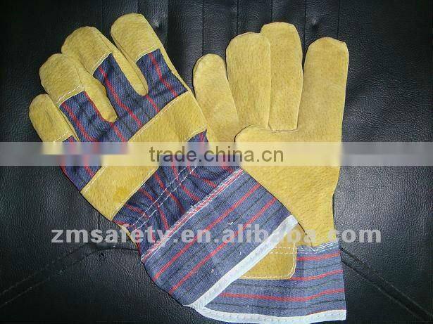 Pro fit yellow driver glove with CE approval