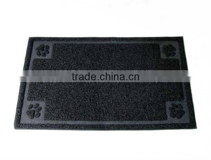PVC Rectangle shape Cat litter mat, Cat floor mat, PVC Pet food mat
