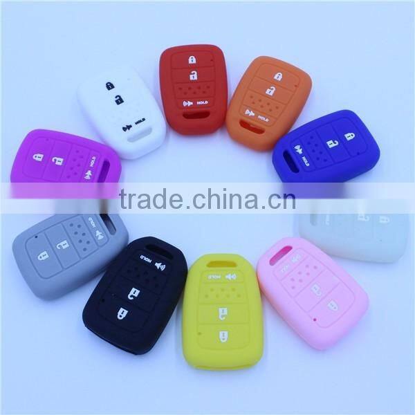 4 buttons silicone car key covers for honda