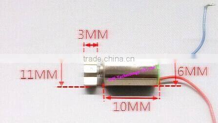 Kind shooting 6*10 coreless motor / micro vibration motor / 1.5V-3V brushless vibrate motor In stock