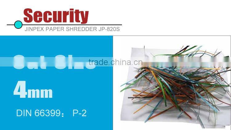 JP-820S Strip cut Paper shredder GS UL certificate made in china