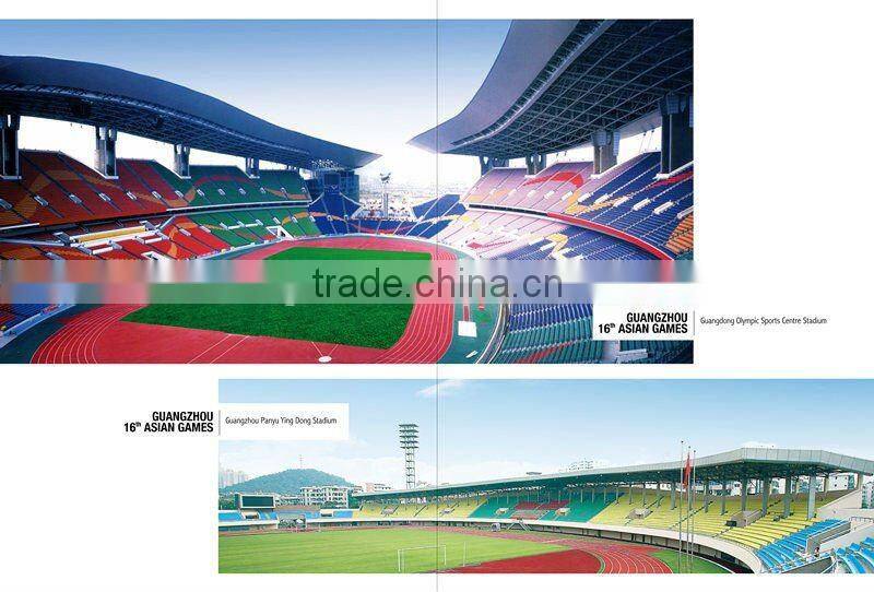 Hollow blow plastic stadium chair seats for steel grandstand