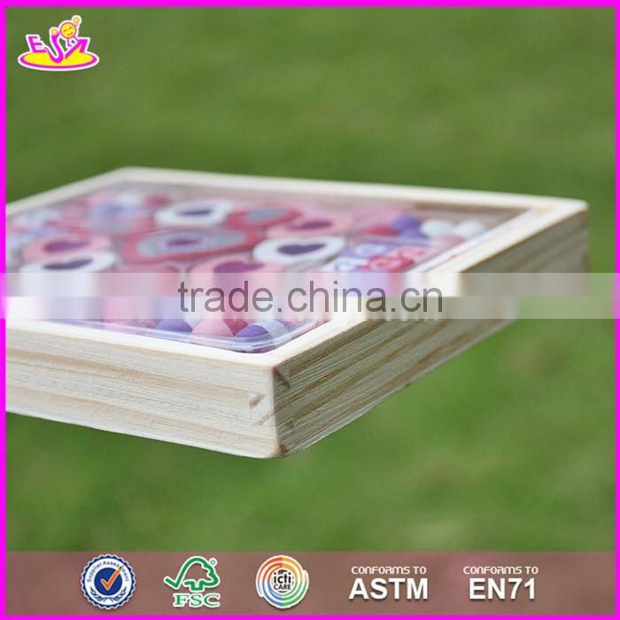 2017 new design children preschool wooden bead threading toy W11E060