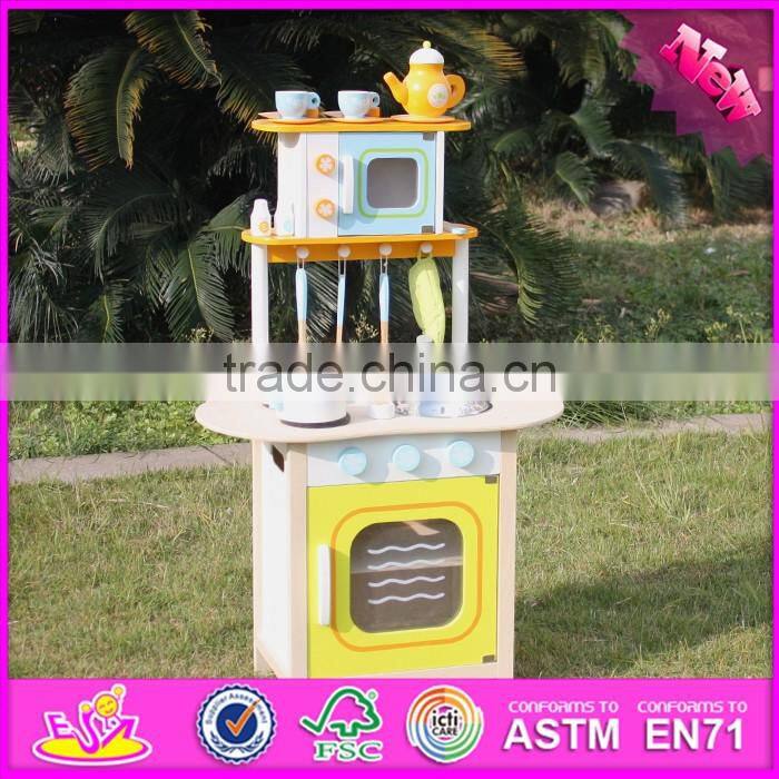 2016 new design preschool home play toy wooden kids wooden kitchen sets W10C246