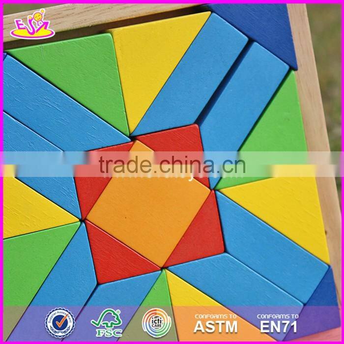 2017 Best design 25 pieces kids educational wooden blocks toys W13A128-S