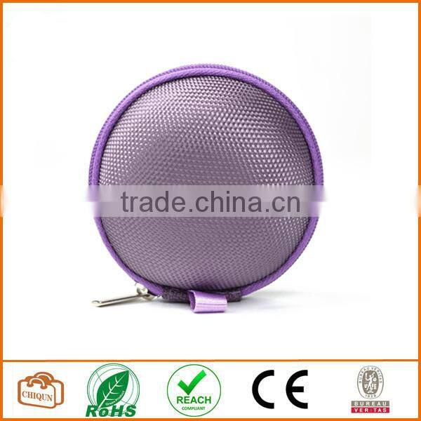 (Black and Purple) Earphone handsfree Headset HARD EVA Case