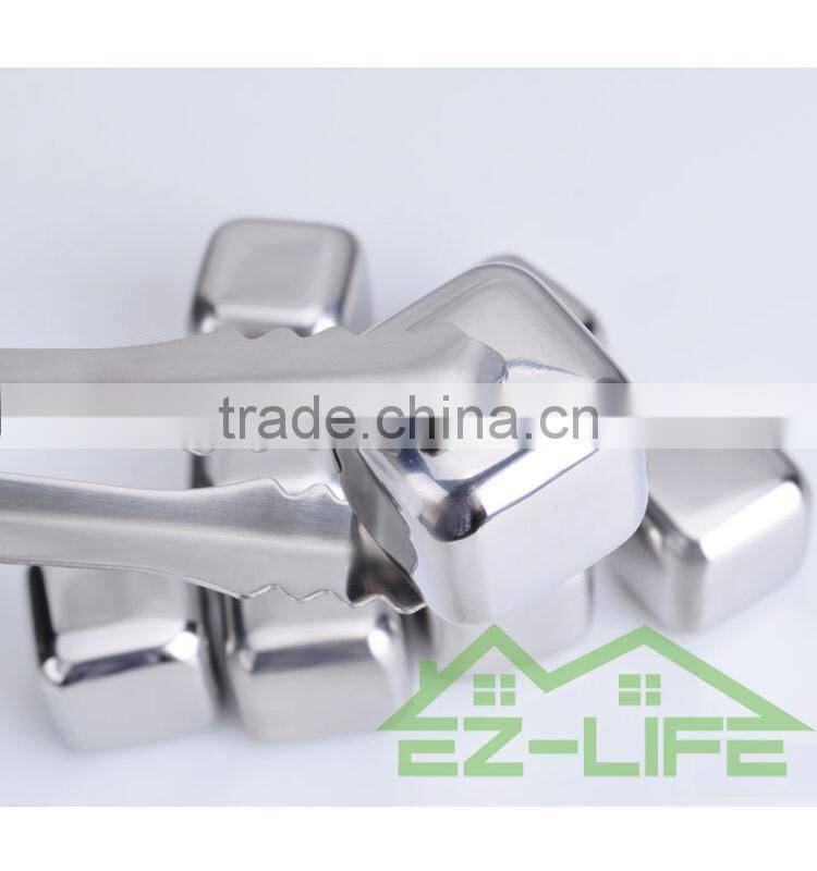 2017 Ruian wholesale custom engraved stainless steel whisky cooler rocks/whisky stones/wine ice cubes